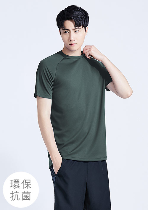 【限時$150】舒適.MIT永續環保材質-抗UV吸排抗菌圓領上衣-男裝
