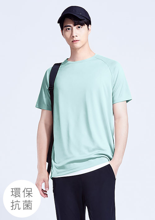 【限時$150】舒適.MIT永續環保材質-抗UV吸排抗菌圓領上衣-男裝