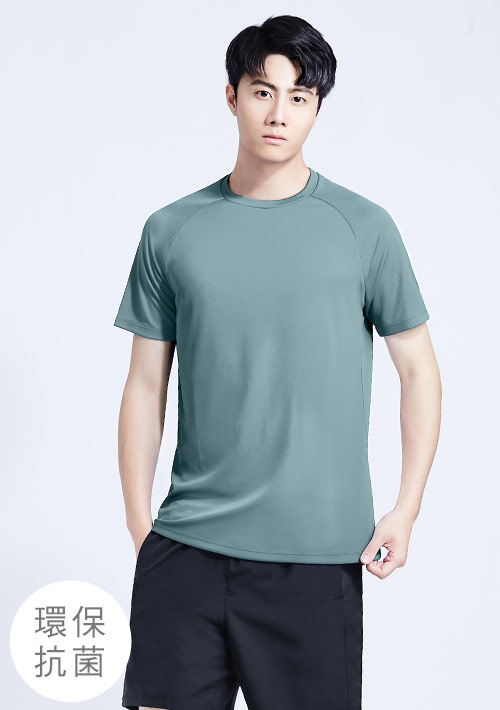 【限時$120】舒適.MIT永續環保材質-抗UV吸排抗菌圓領上衣-男裝