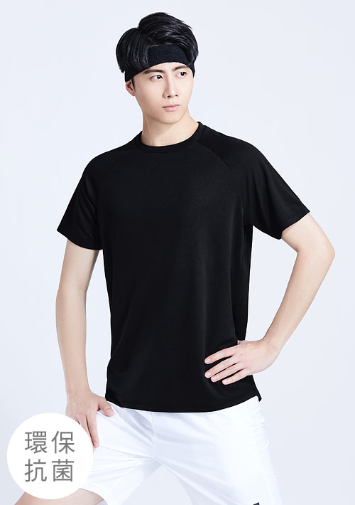 【限時$150】舒適.MIT永續環保材質-抗UV吸排抗菌圓領上衣-男裝
