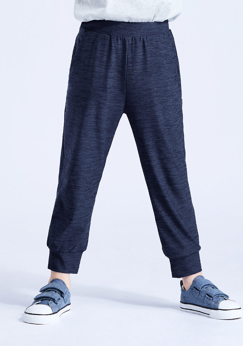 抗UV吸排束口涼感長褲-童裝