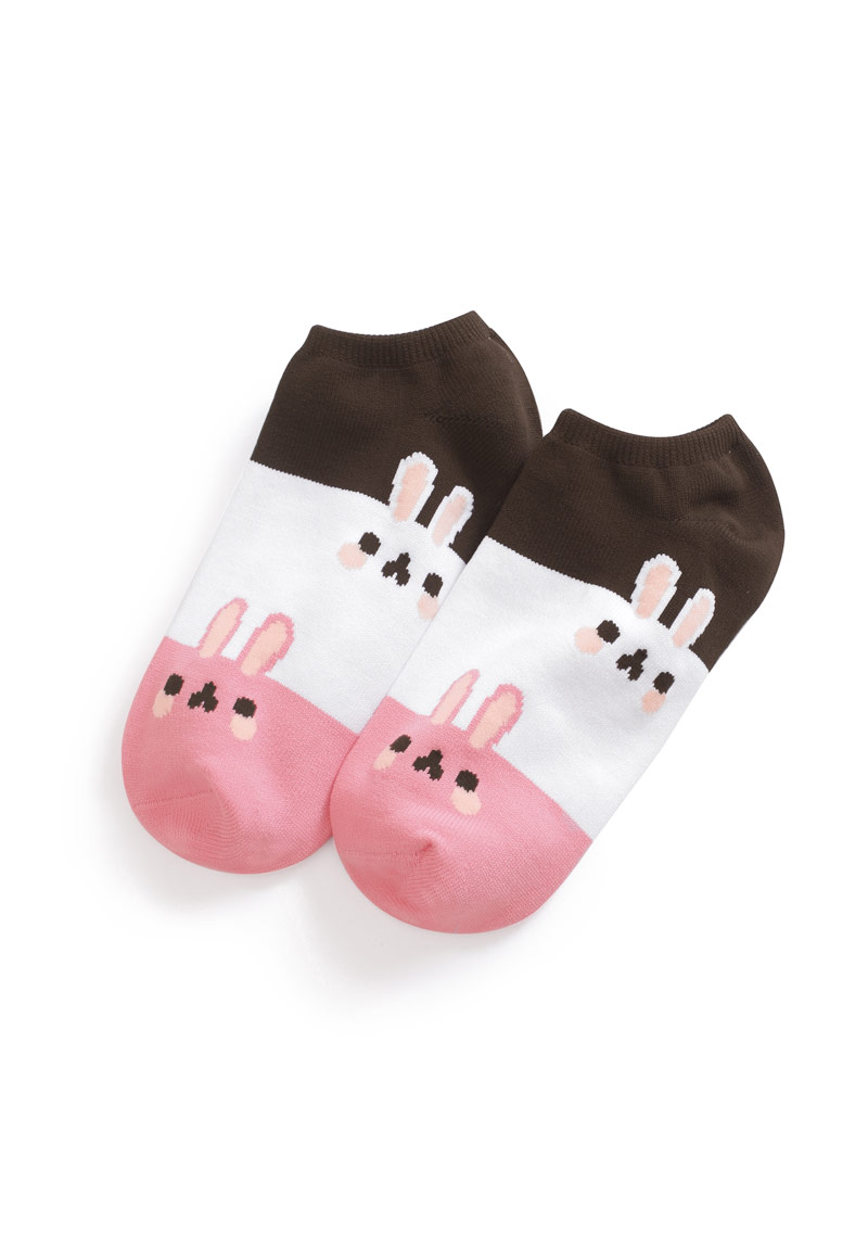 兔子配色涼感短襪