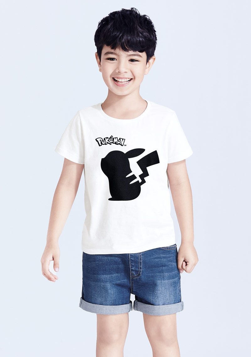 寶可夢系列純棉印花T恤-01-童裝