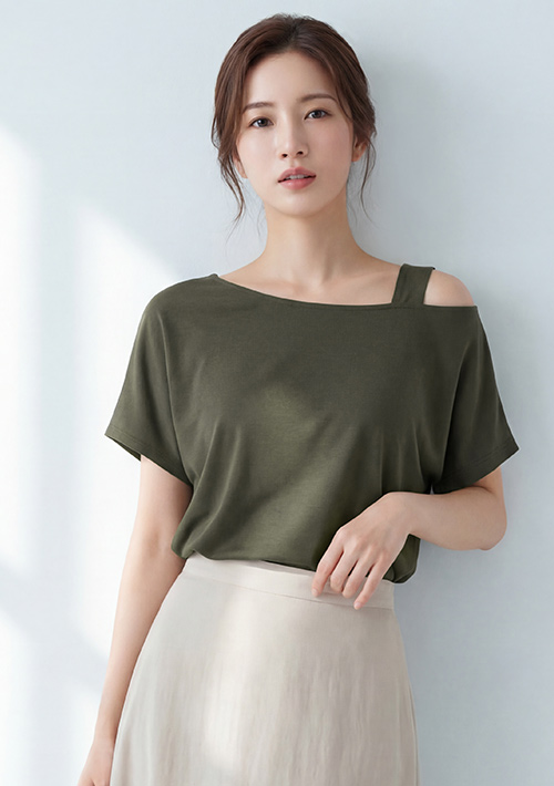 【限時$222】特級四面彈性斜肩上衣