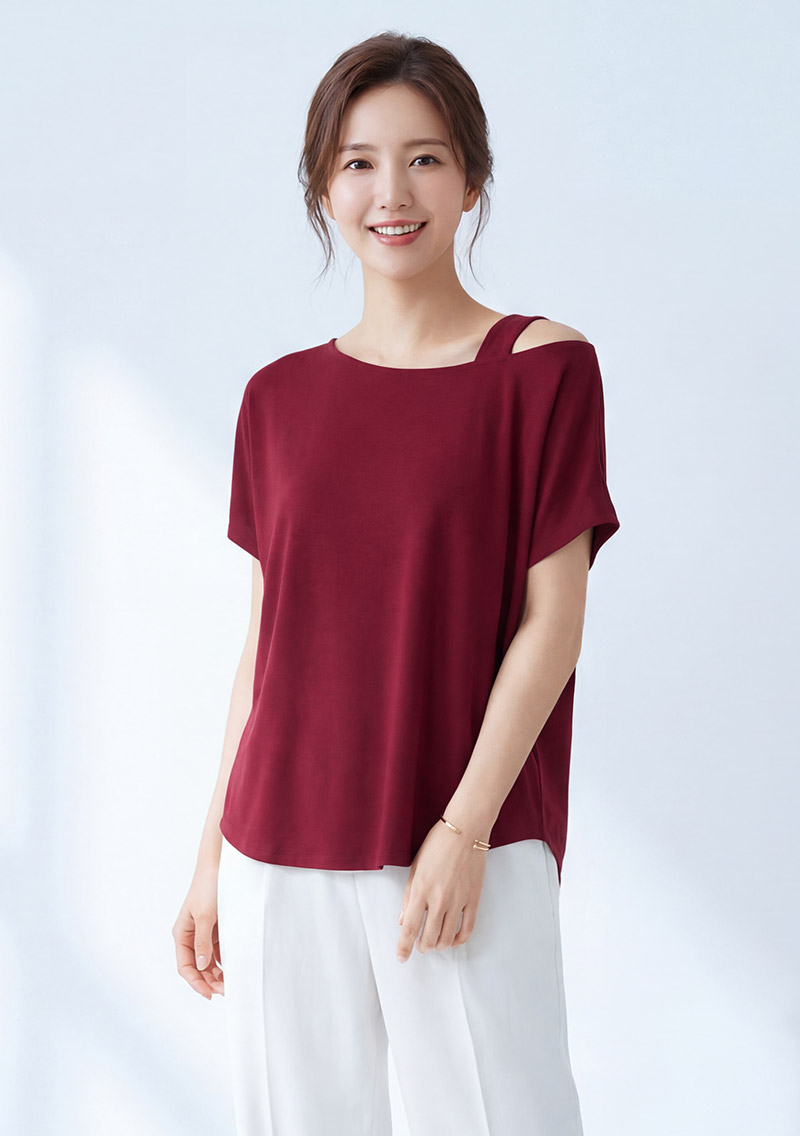 【限時$222】特級四面彈性斜肩上衣