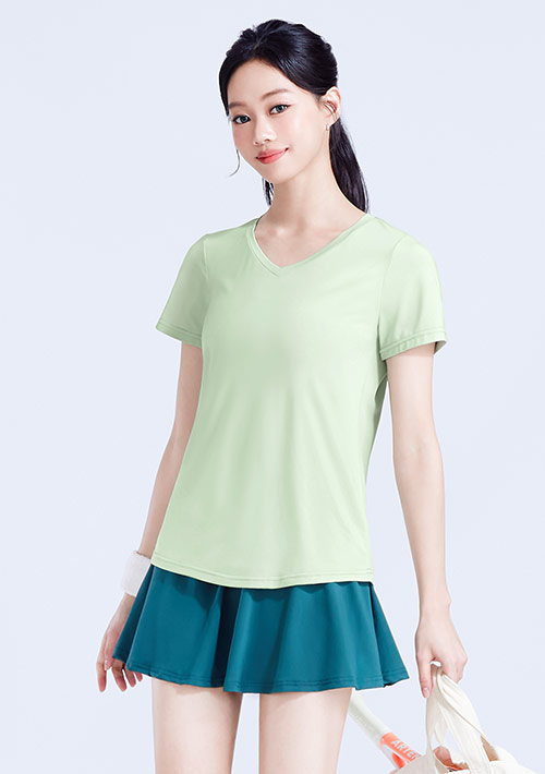 【限時$199】特級彈性吸排涼感V領運動上衣