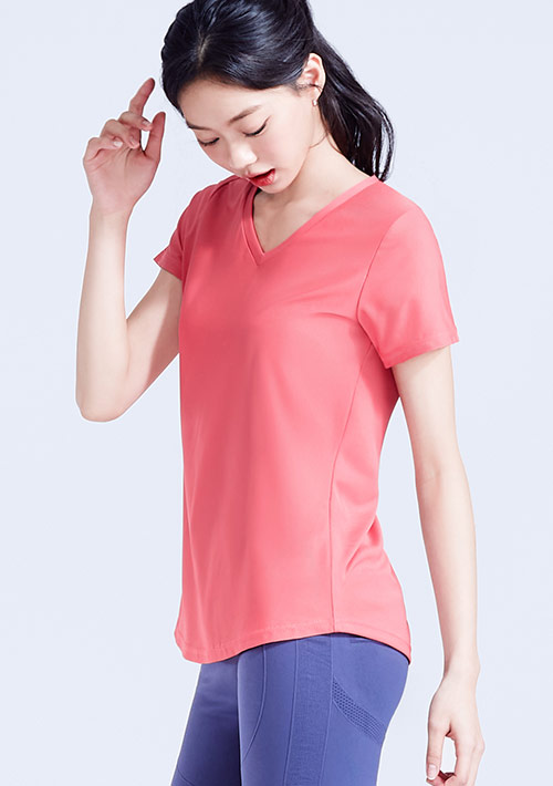 【限時$199】特級彈性吸排涼感V領運動上衣