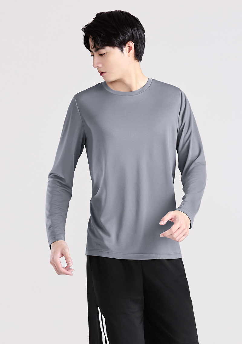 抗uv吸排圓領長袖上衣 男裝 衣芙efshop