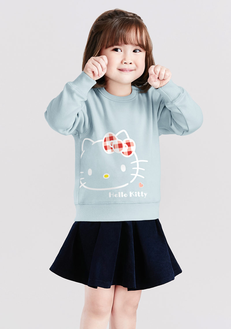 Hello Kitty 刷毛印花T恤-童裝-02