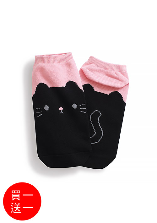 【買一送一】可愛貓咪涼感短襪