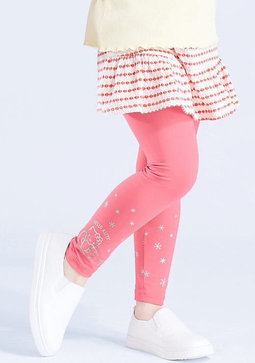 Hello Kitty 特級彈性吸排印花涼感內搭褲-童裝-01