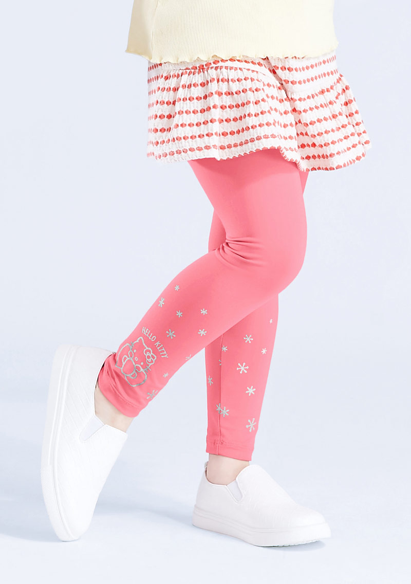Hello Kitty 特級彈性吸排印花涼感內搭褲-童裝-01