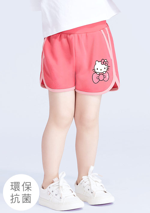 Hello Kitty 抗UV吸排環保抗菌印花短褲-童裝-01