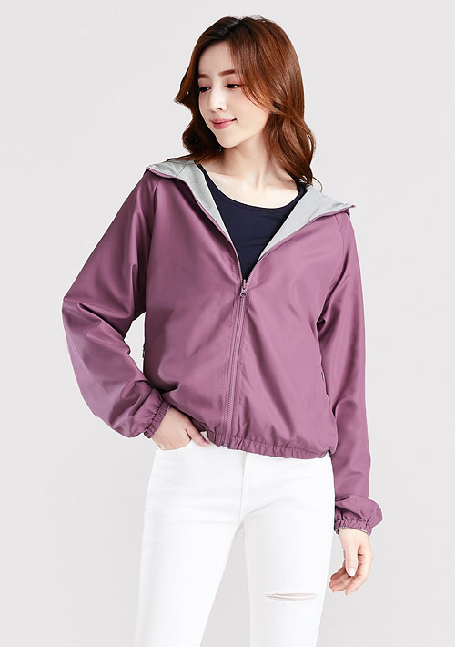 防潑水機能雙面穿連帽外套